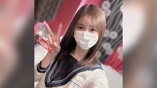 A Slender Model Who Is Strictly Prohibited From Being Found Out, Cosplaying In A Uniform, And Two Forbidden Creampies