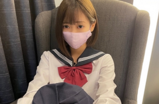 A dirty old man devours by taking off the uniform of a god-class loli face loli body beautiful girl who is absolutely missing even with just the face